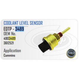 SENSOR NIVEL REFRIGERANTE CUMMINS, CAT, NAVISTAR  3489 EDT