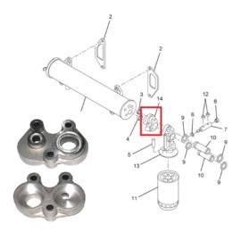 ADAPTADOR 441405 ENFRIADOR ACEITE NAVISTAR 466 ANT 1993 PAI