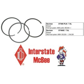 ANILLOS 1-PISTON NAVISTAR 466 NGD MEC/ELEC.(94-03) MCBEE