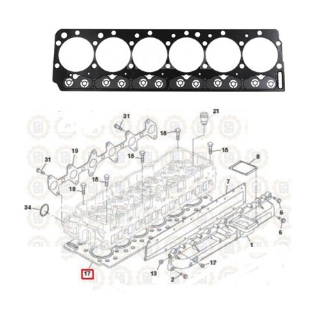 EMP CABEZA NAVISTAR DT 466E, 530E Y MAXXFORCE (04-11) 431294 PAI
