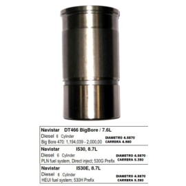 CAMISA 400003 BIG BORE S/LIGAS NAVISTAR DT 530E, 570, 466E, MAXXFORCE 94-ACTUAL PAI