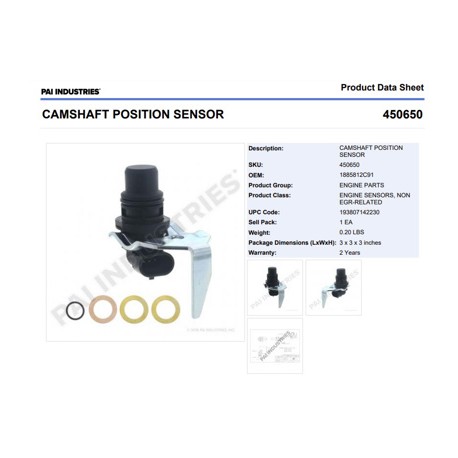 SENSOR POSICION ARBOL NAV. 466E,530E (94-03) 450650E PAI