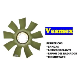 VENTILADOR* PLASTICO "R" NAVISTAR M.BENZ T/ARAÑA VEAMEX