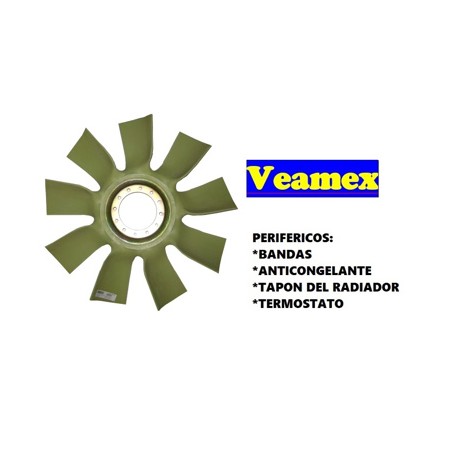 VENTILADOR* PLASTICO "R" NAVISTAR M.BENZ T/ARAÑA VEAMEX