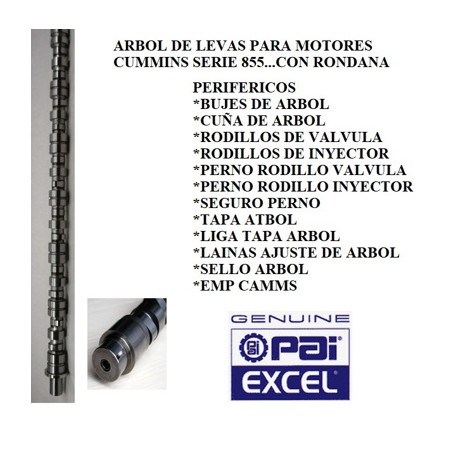 ARBOL LEVAS S/R CUMMINS 350 3025518 3042568 3026975 191924E  EXCEL