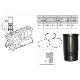 CAMISA S/LIGAS 20/40 SO2203GL020 CUMMINS 315,350,N14 161598 PAI