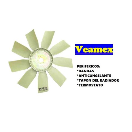 VENTILADOR PLASTICO "R" 30X9X2