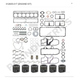 MEDIA REPARACION STD CATERPILLAR 3126 PISTON 238-2729 SIN CAMISAS PAI