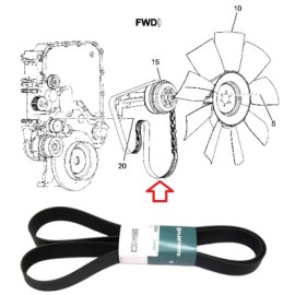 BANDA VENTILADOR NAV. 9200/9400 C/ISX 12PK2310