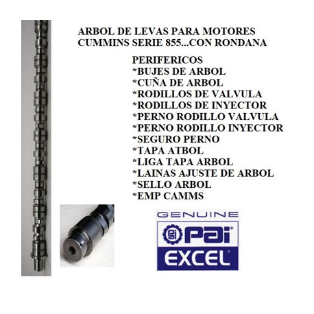 ARBOL LEVAS 191929E CUMMINS 315 B/C IV FORMULA 3053525 3801951 ((P-5) EXCEL