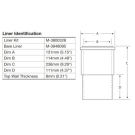 CAMISA C/LIGA CUMMINS SERIE C, ISC ISL 3948095 161634 PAI