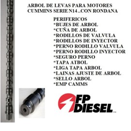 ARBOL LEVAS CUMMINS N14 MEC. 3070453 3087650 4025955 3803425 3803902 ((P-5) FP