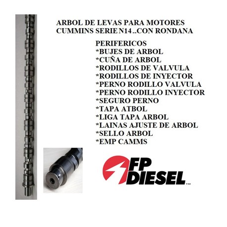 ARBOL LEVAS CUMMINS N14 MEC. 3070453 3087650 4025955 3803425 3803902 ((P-5) FP