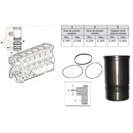 CAMISA C/LIGAS 3046325 010 CUMMINS 315,350,N14 161597 PAI