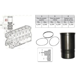 CAMISA C/LIGAS 3055099 SO2203GL CUMMINS 315,350,N14 161600 161601 PAI