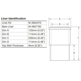 CAMISA C/LIGAS CUMMINS SERIE C 3907792 161632 PAI