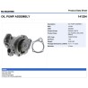 BOMBA ACEITE DIENTE PAREJO CUMMINS N14 CELECT 141294E PAI
