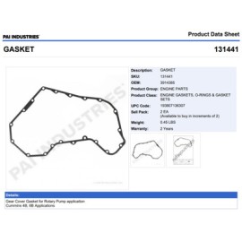 EMP TAPA DIST. SERIE B 6CIL B.ROTATIVA (RAM) 131441 PAI