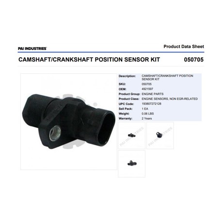 SENSOR POSICION ARBOL ISB Y ARBOL/CIG. ISC,ISL 050705 PAI