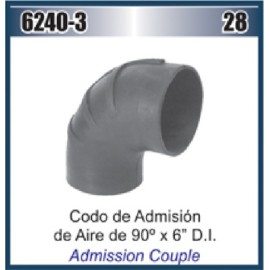 MANGUERA CODO 6" X 90° ADMISION AIRE (HS-104)
