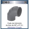 MANGUERA CODO 6" X 90° ADMISION AIRE (HS-104)