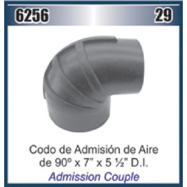 MANGUERA CODO 7" X 5-1/2 X 90° ADMISION AIRE (HS-88) DAI