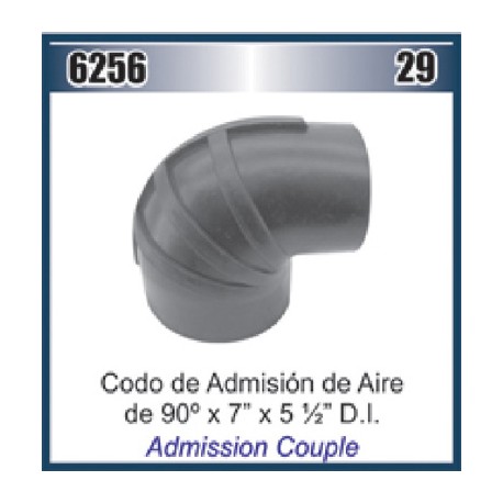MANGUERA CODO 7" X 5-1/2 X 90° ADMISION AIRE (HS-88) DAI