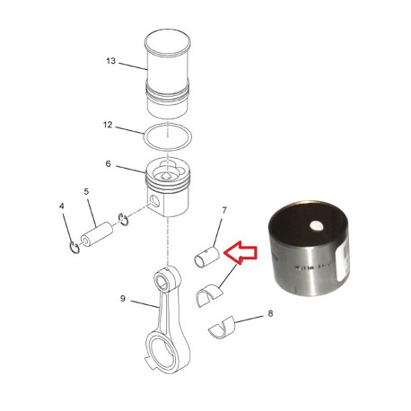 BUJE 451501 BIELA NAVISTAR DT 466 ANT 1993 PAI