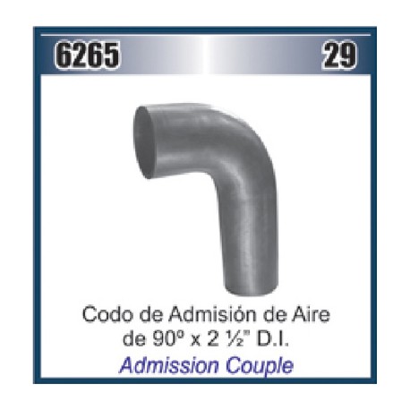 MANGUERA CODO 2-1/2 X 90° ADMISION AIRE (HS-44) 1992