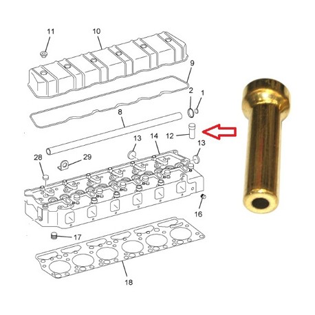 MANGA CAMISA INYECTOR NAVISTAR DT 360,466,530 Y NGD MEC. (86-97) 491950 PAI
