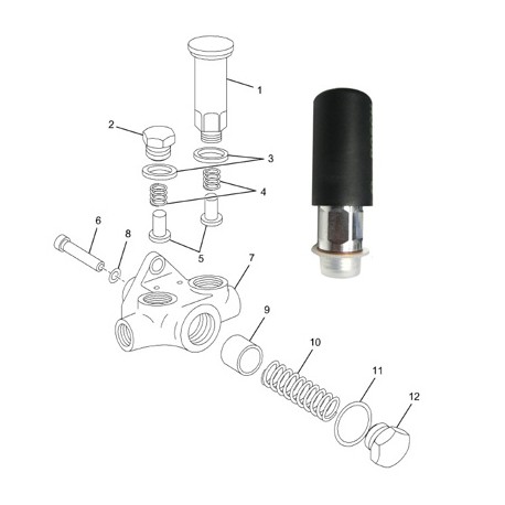 BOMBA CEBADOR NAVISTAR B2 447 010 045 BOSCH