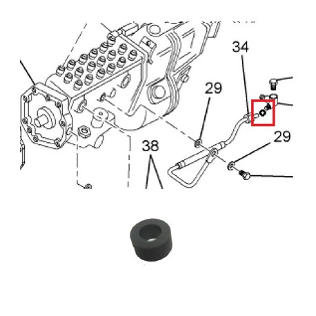 LIGA OLIVO ACEITE B.INY. NAVISTAR DT 360,466 ANT.1993 Y 408,466,530 NGD MEC. (94-97)