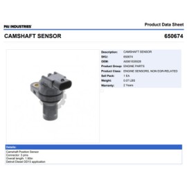 SENSOR POSICION ARBOL DD15 650674 PAI