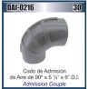 MANGUERA CODO 6" X 5-1/2 X 90° ADMISION AIRE (HS-104/96)DAI