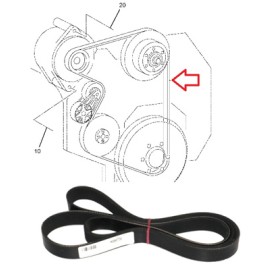 BANDA ALTERNADOR NAV. NGD 8PK1855 1819391C1 TOYO POWER