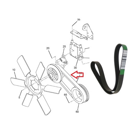 BANDA VENTILADOR NAV. 9200, 9400 C/N-14 GATES