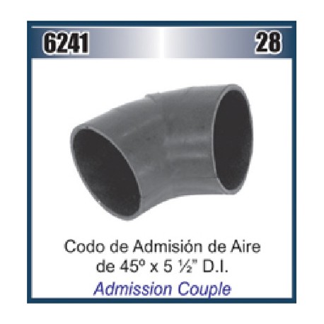 MANGUERA CODO 5-1/2 X45° ADMISION AIRE (HS-96) 6241 DAI