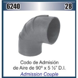MANGUERA CODO 5-1/2 X 90° ADMISION AIRE (HS-96) DAI