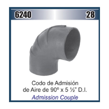 MANGUERA CODO 5-1/2 X 90° ADMISION AIRE (HS-96) DAI