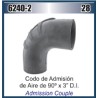 MANGUERA CODO 3" X 90° ADMISION AIRE (HS-52)