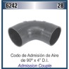 MANGUERA CODO 4" X 90° ADMISION AIRE (HS-72) DAI