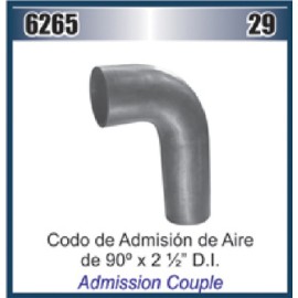 MANGUERA CODO 2-1/2 X 90° ADMISION AIRE (HS-44) 1992