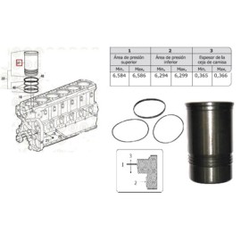 CAMISA C/LIGAS 3046325 010 CUMMINS 315,350,N14 SO2627GL FP