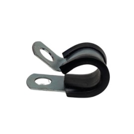 ABRAZADERA DE ACERO GALVANIZADO C/CUBIERTA PVC 3/8"