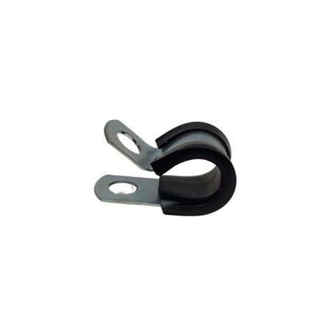 ABRAZADERA DE ACERO GALVANIZADO C/CUBIERTA PVC 3/8"